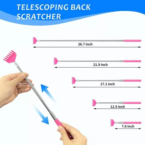 3X Bear Claw Telescopic Metal Extendable Back Scratcher Back Massager Gift