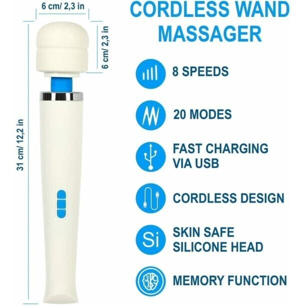 Magic Wand HV270 Rechargeable Personal Massager, Original Vibrator by Vibratex