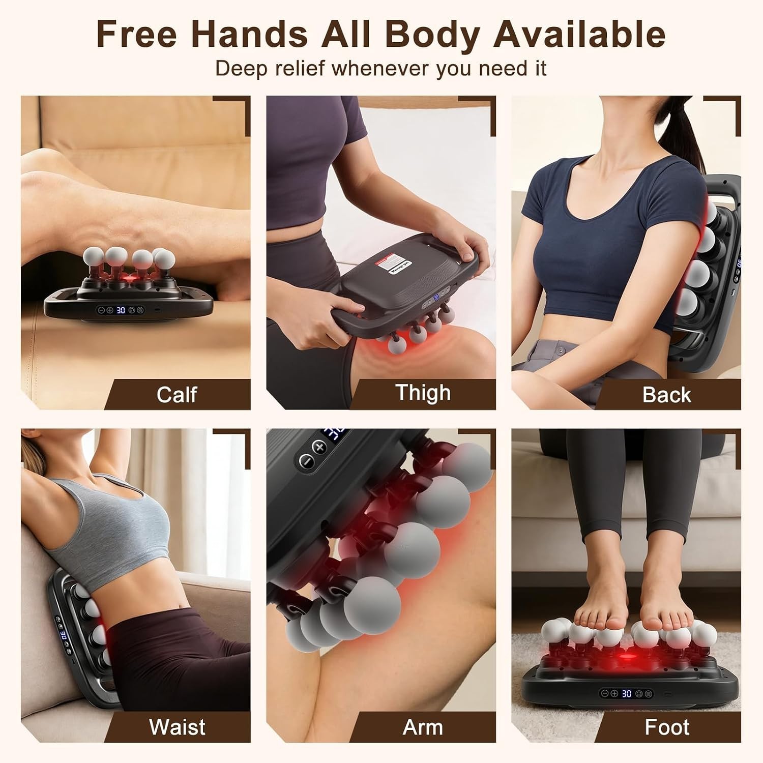 Versatile Muscle Massager for Legs Back Neck Ideal Gift for Sports Enthusiasts