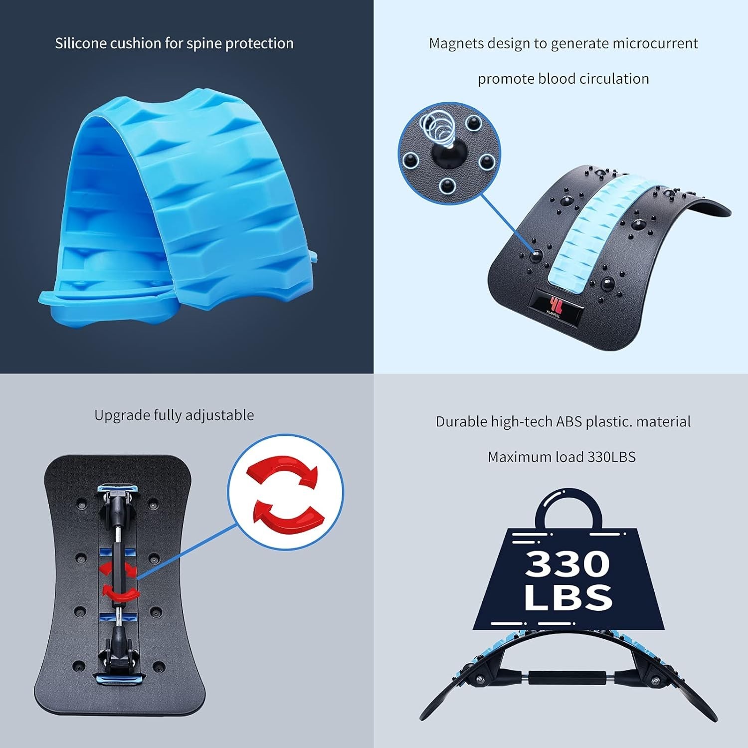 Back Stretcher, Spine Deck Back Pain Relief Products with Magnetic Acupressur…