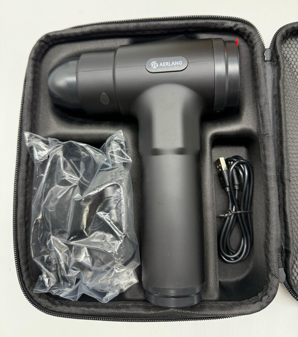 AERLANG Massage Gun Motor 20 Variable 6 Massage Heads and Carrying Case 425