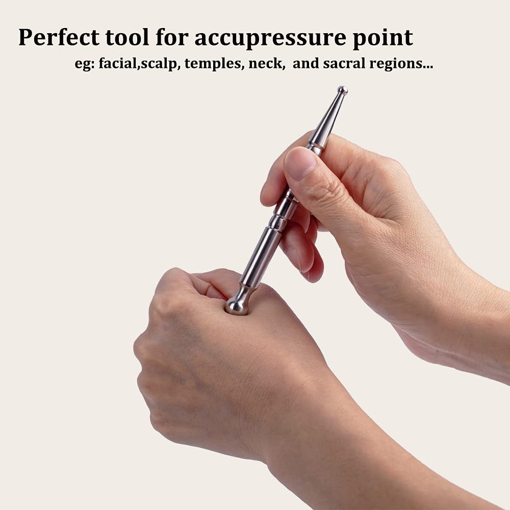 Deep Tissue Massage Tool – Stainless Steel Acupuncture Pen for Pain Relief & Rel