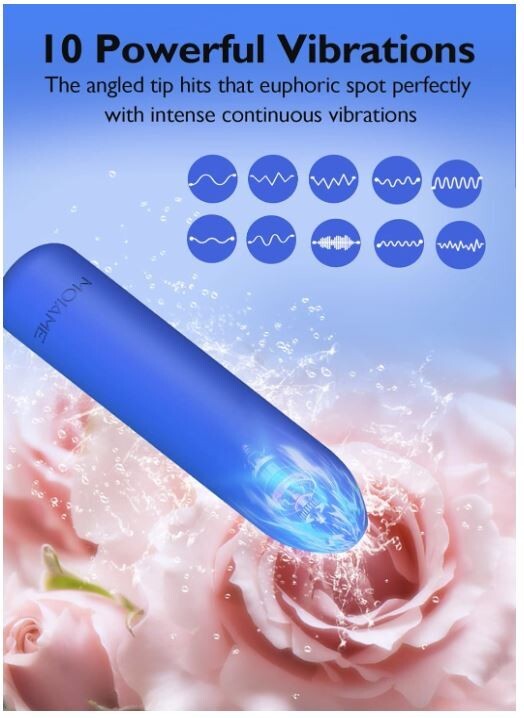 Best Small Bullet Waterproof Mini Clit Vibrator with 10 Modes Vibrator for Women