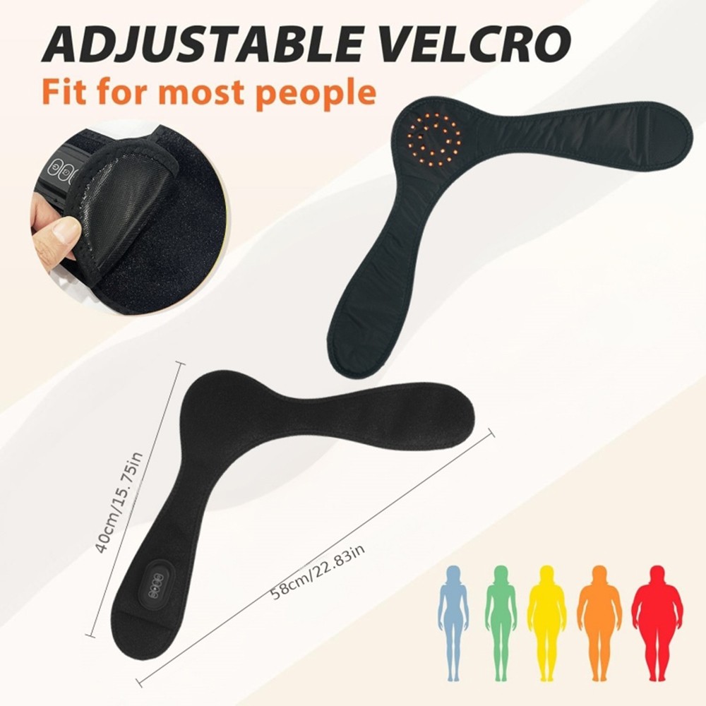 660nm 850nm Red Light & Vibration Therapy Infrared Heating Pad for Neck Pain