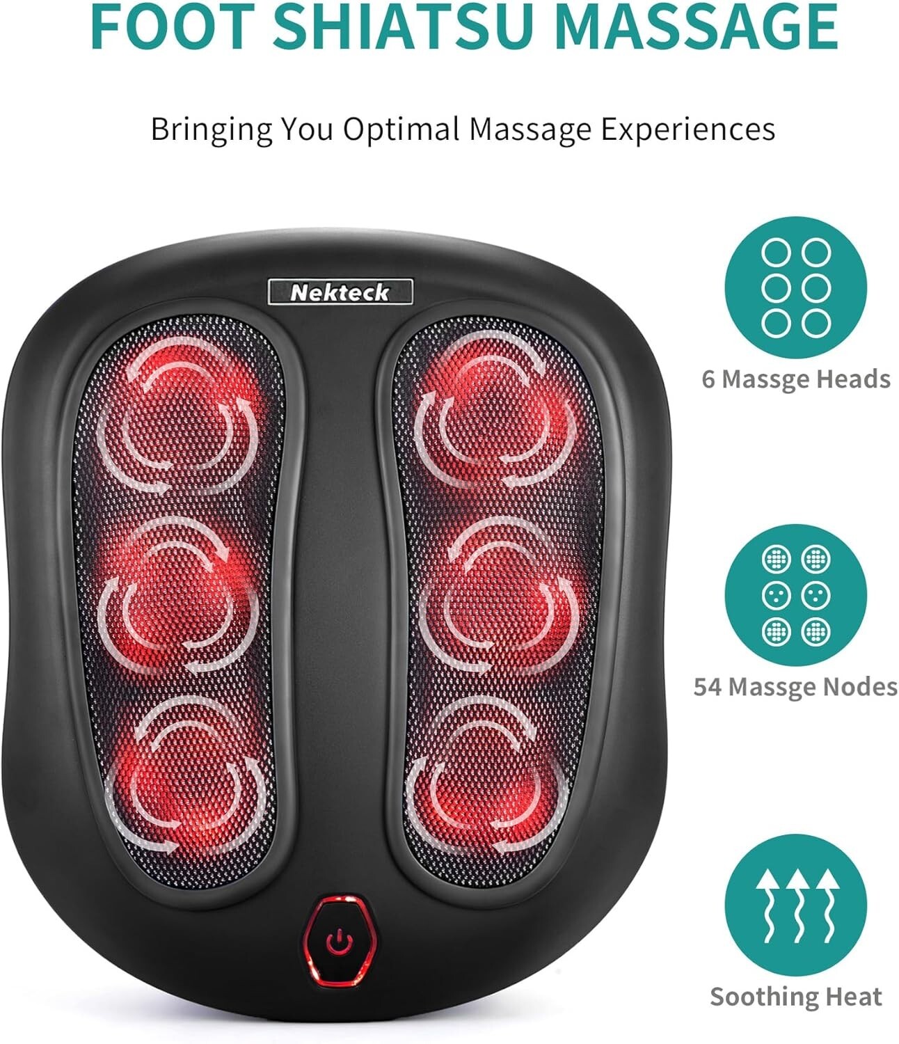 Nekteck Foot Massage Machine – Black (NK-FM-100)
