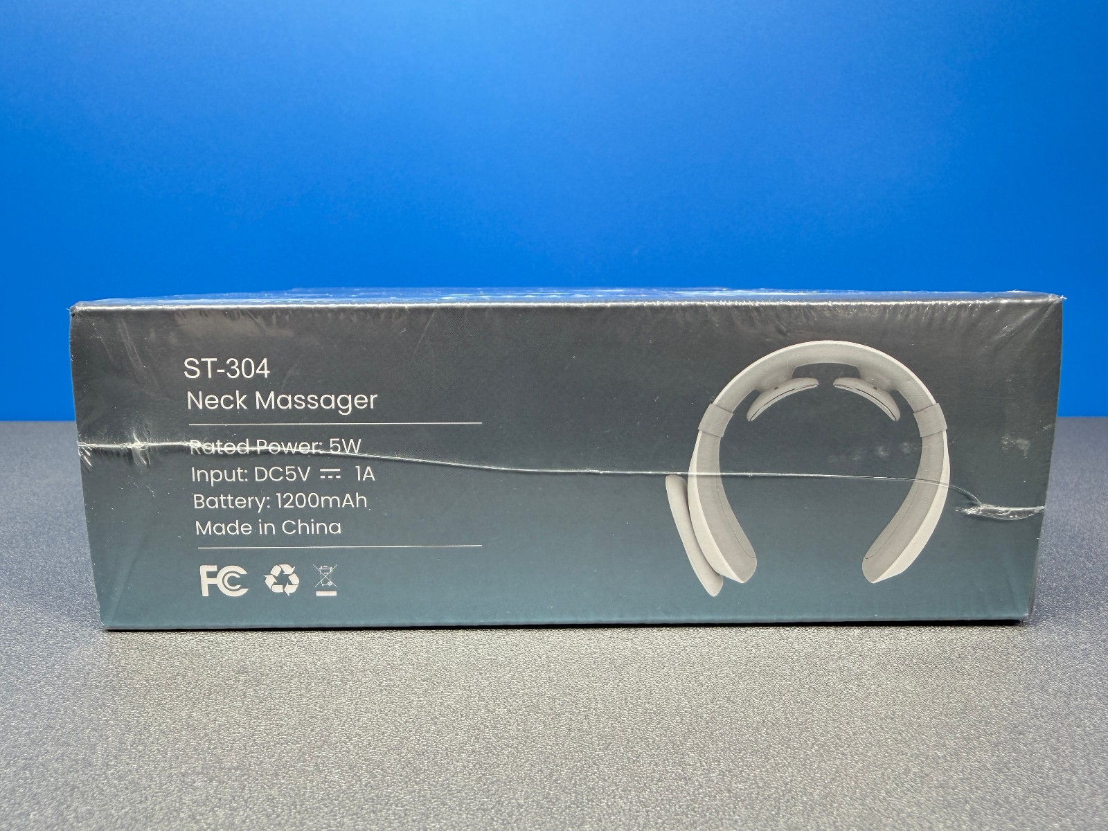COMFIER NECK MASSAGER NERVE STIMULATOR ST-304 EMS RECHARGEABLE HEAT TIMER NEW