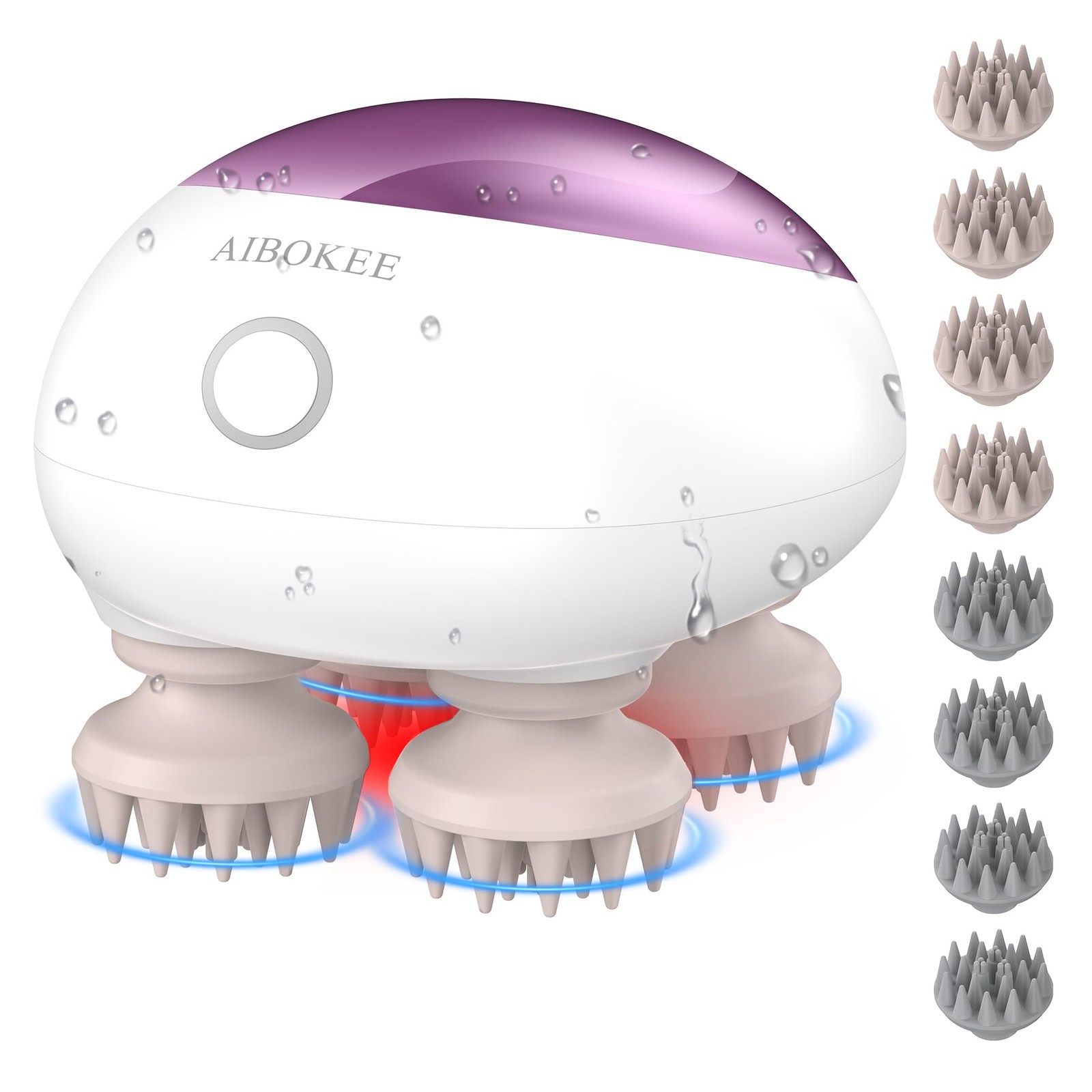 Scalp Massager, Portable Head Relax,IPX7 Waterproof Rechargeable Head Massage…