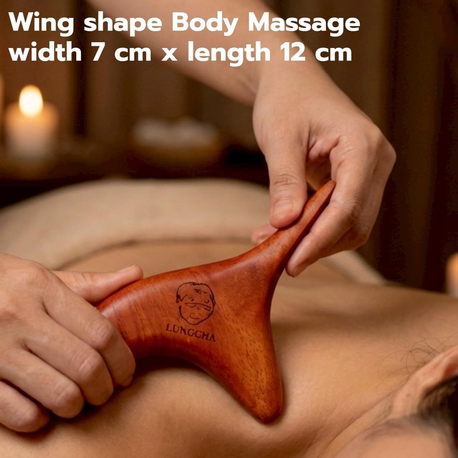 Lungcha 4 Types, 5 Piece Set Traditional Thai Massage Reflexology Wooden Stic…