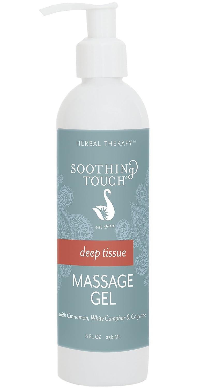 Cayenne, Cinnamon & White Camphor Massage Gel – 8oz for Superior Muscle Relief
