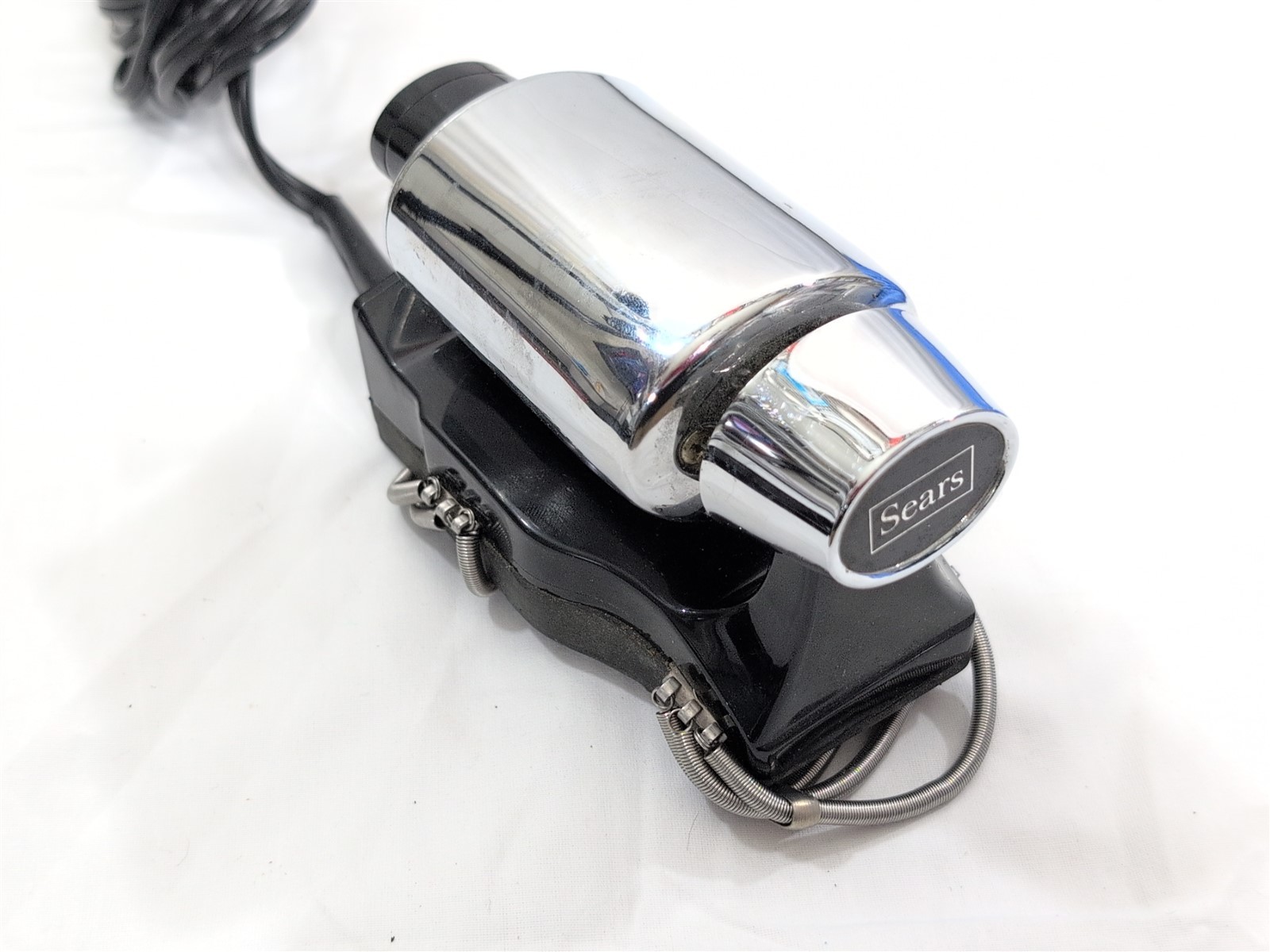 Vtg Sears Professional Barber Type Massager Model 793.2201 2 Speed Chrome