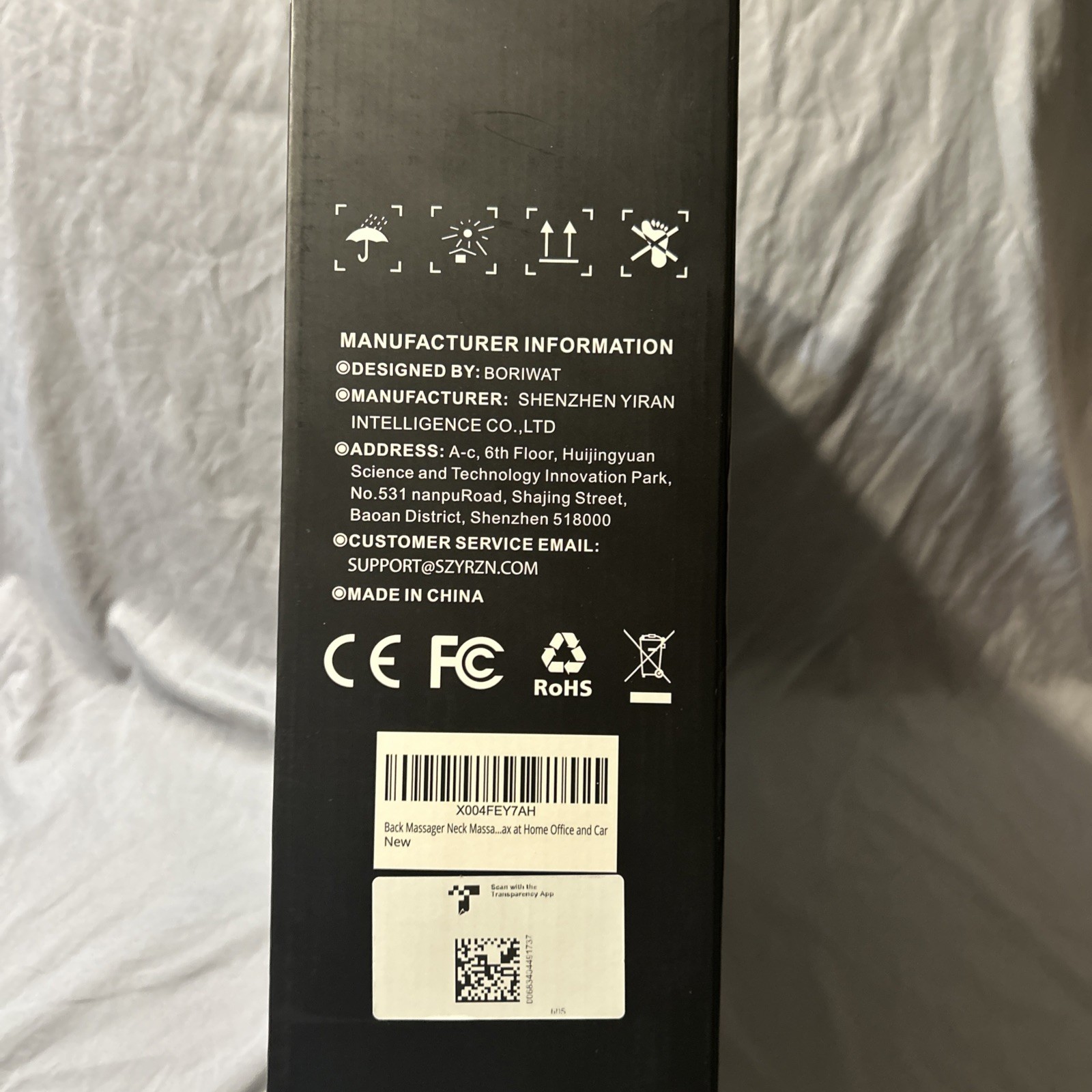 Back Neck Massager With Heat Shiatsu Massage Pillow For Pain Relief