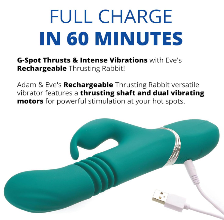 Eve’s Rechargeable Thrusting Rabbit – by Adam & Eve