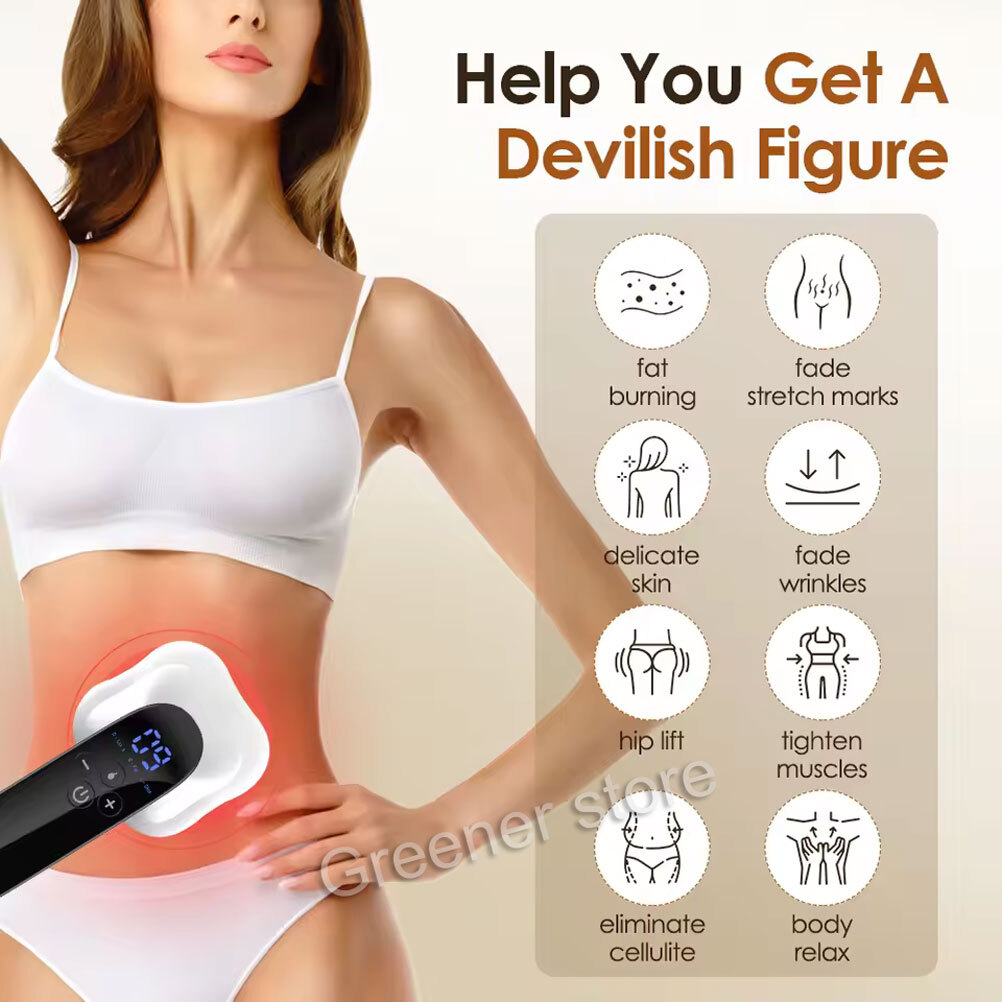 RF Fat Remover Massager for Belly Waist Leg Arm Body Sculpting Slimming Machine