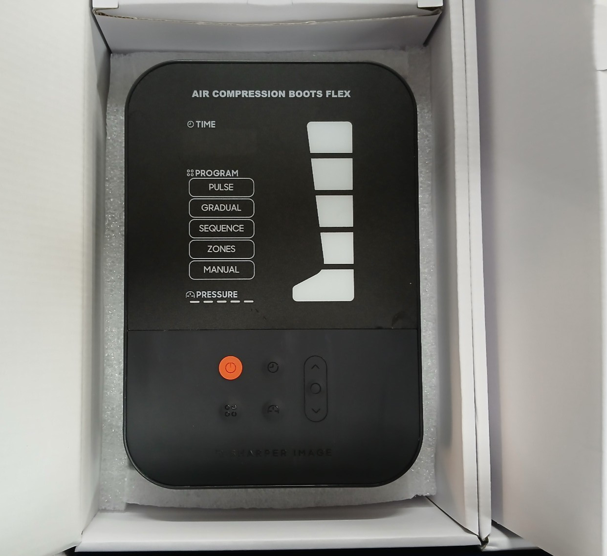 Sharper Image Flex Leg Recovery System Air Compression Boots Size Large