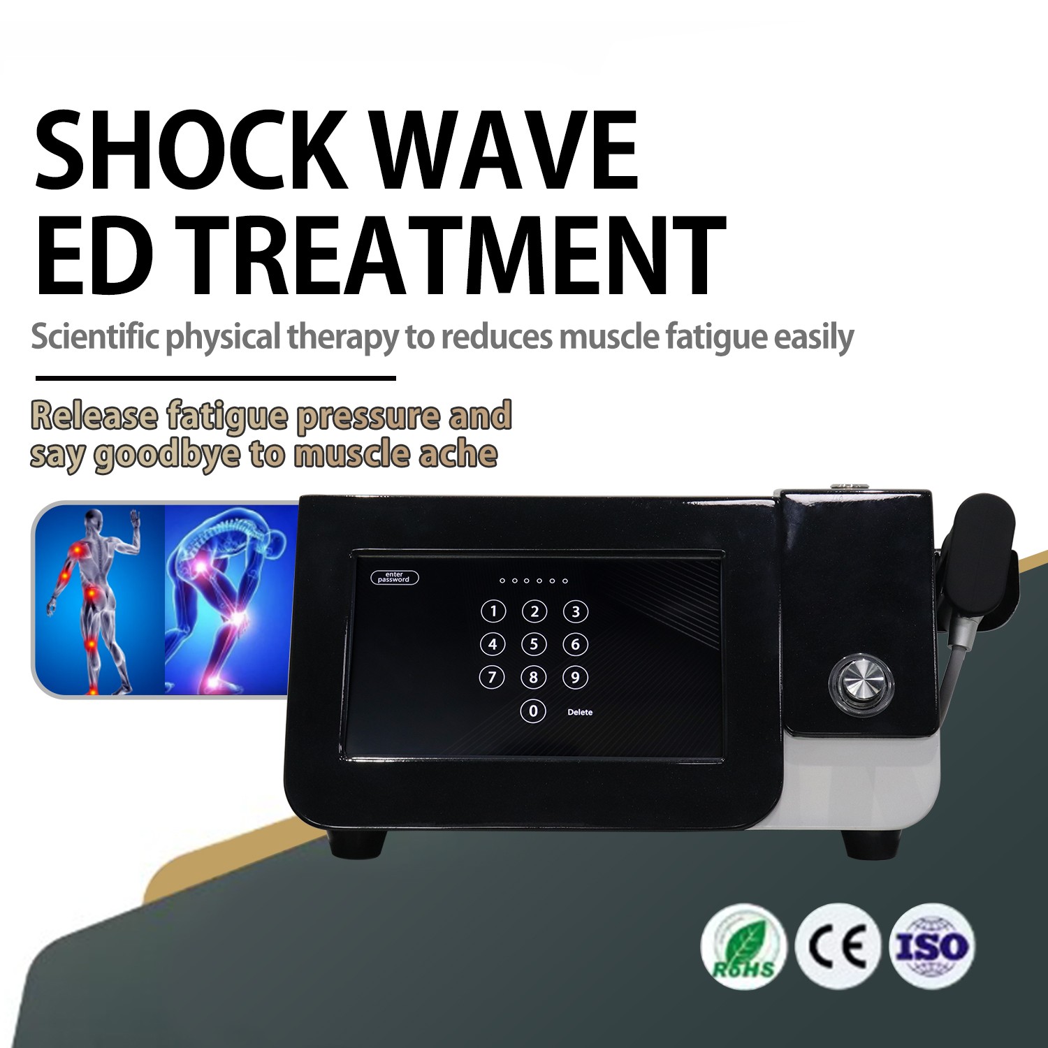 ED Shockwave Therapy Machine Back Pain Relief Pneumatic ED Treatment Shock Wave