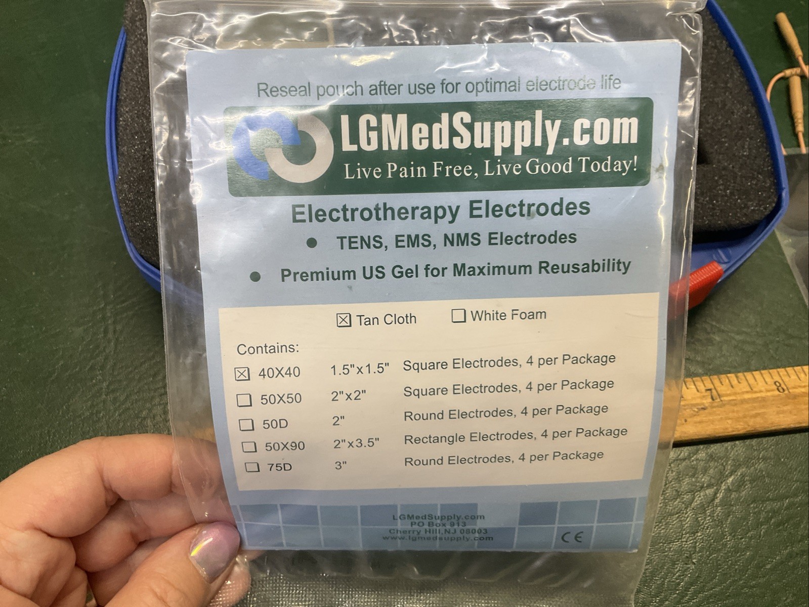 LG Tec Elite Portable Electric Therapy Tens Pain Relief Massager Machine Unit