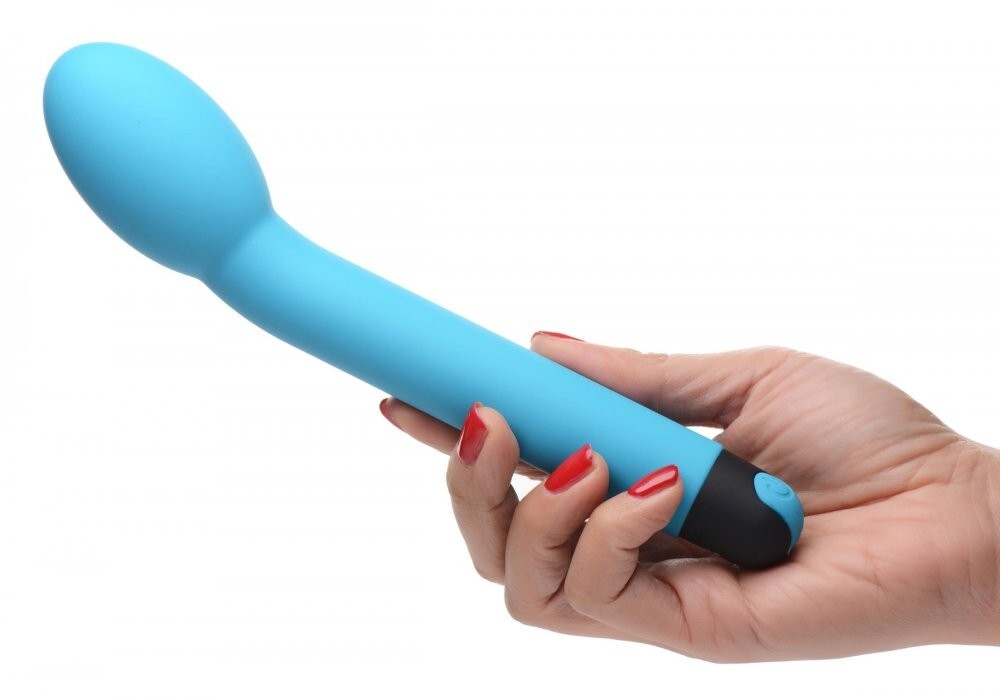 10X Silicone Vibrating Personal Massager USB Rechargeable Blue Bang! Travel Frie