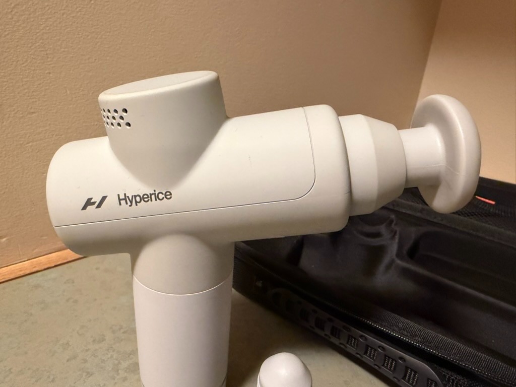 Hyperice Hypervolt GO 2 Handheld Percussion Massage Gun – With Case and Cable