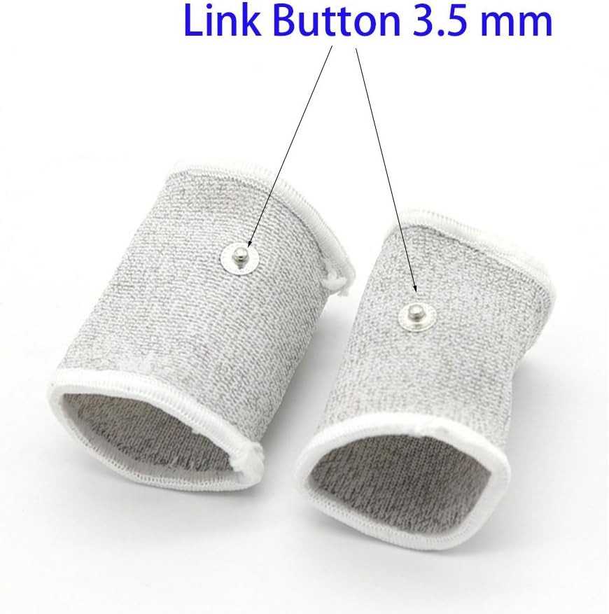 Adjustable Fabric Silver Thread Conductive Loops for TENS Finger Massager
