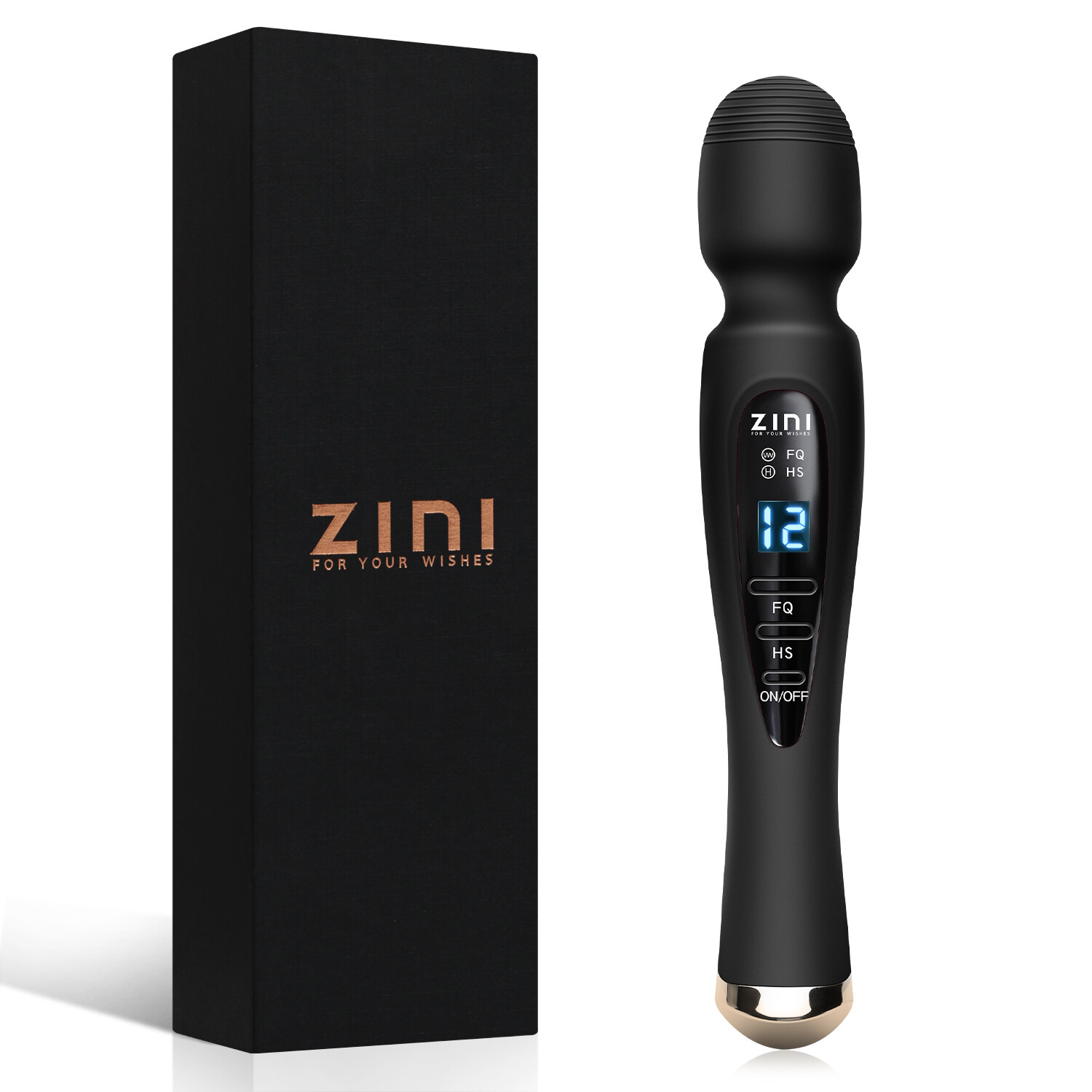 Women’s Wand Massager | 12 Modes | LED & USB Rechargeable for Discreet Use