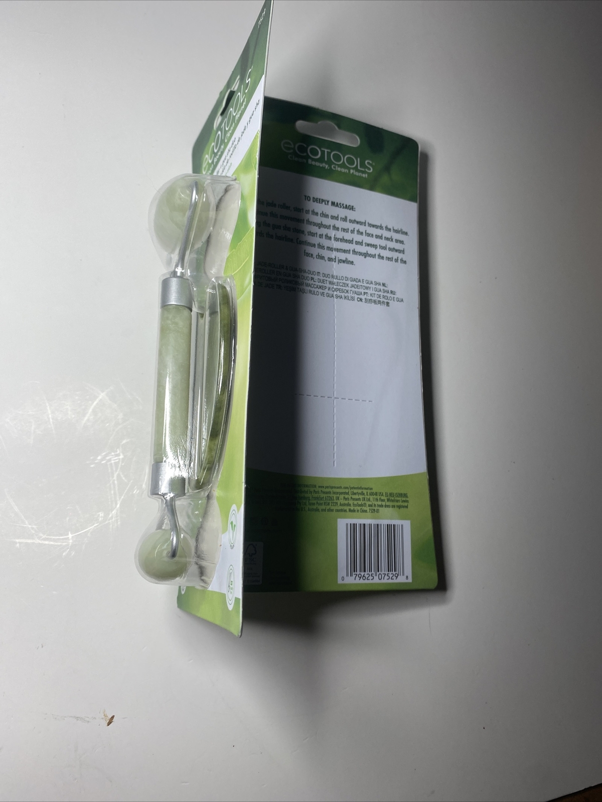 Gua Sha Jade Roller Lot of 2 Duo Beauty Facial Set Face Neck Massager