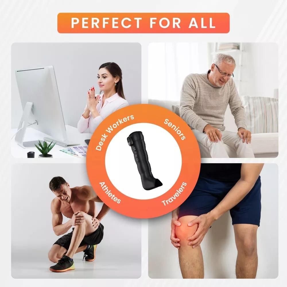 Miko Aero MMF-05B Air Compression Leg Massager Heat Portable Recovery Very Good