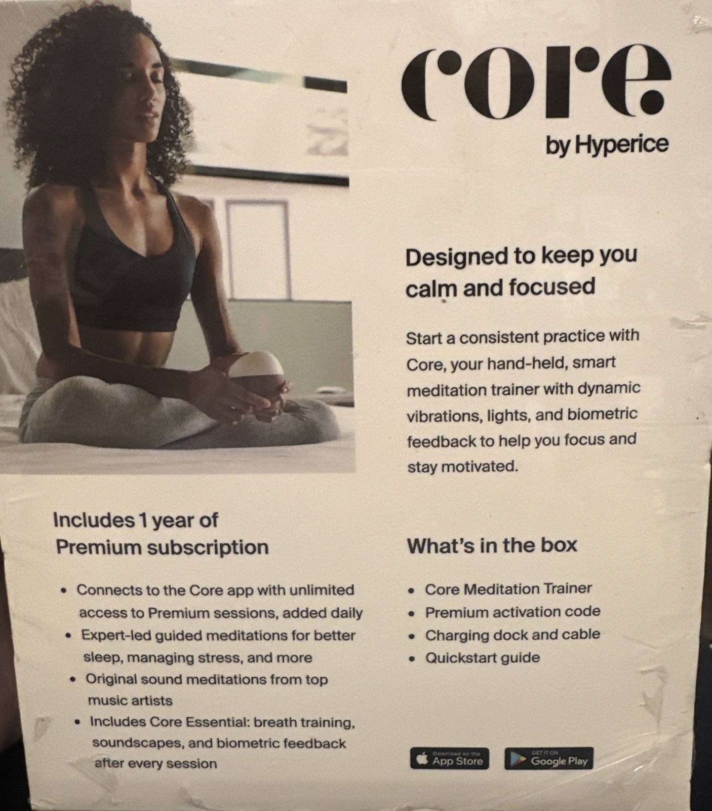 Hyperice Core Premium Smart Meditation Trainer – New
