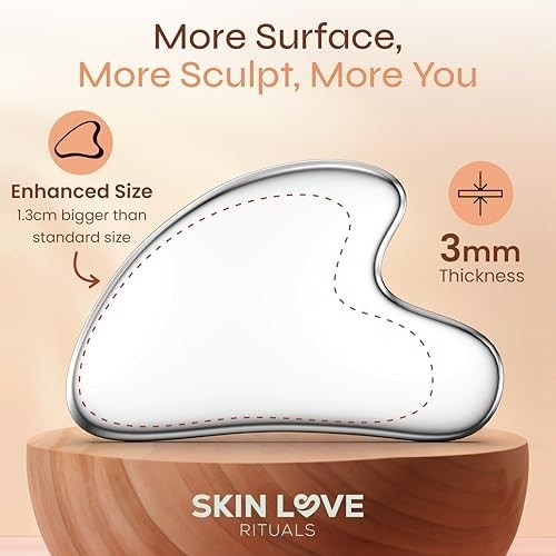 Stainless Steel Gua Sha Tool for Face Sculpting Lifting Fine Lines Facial