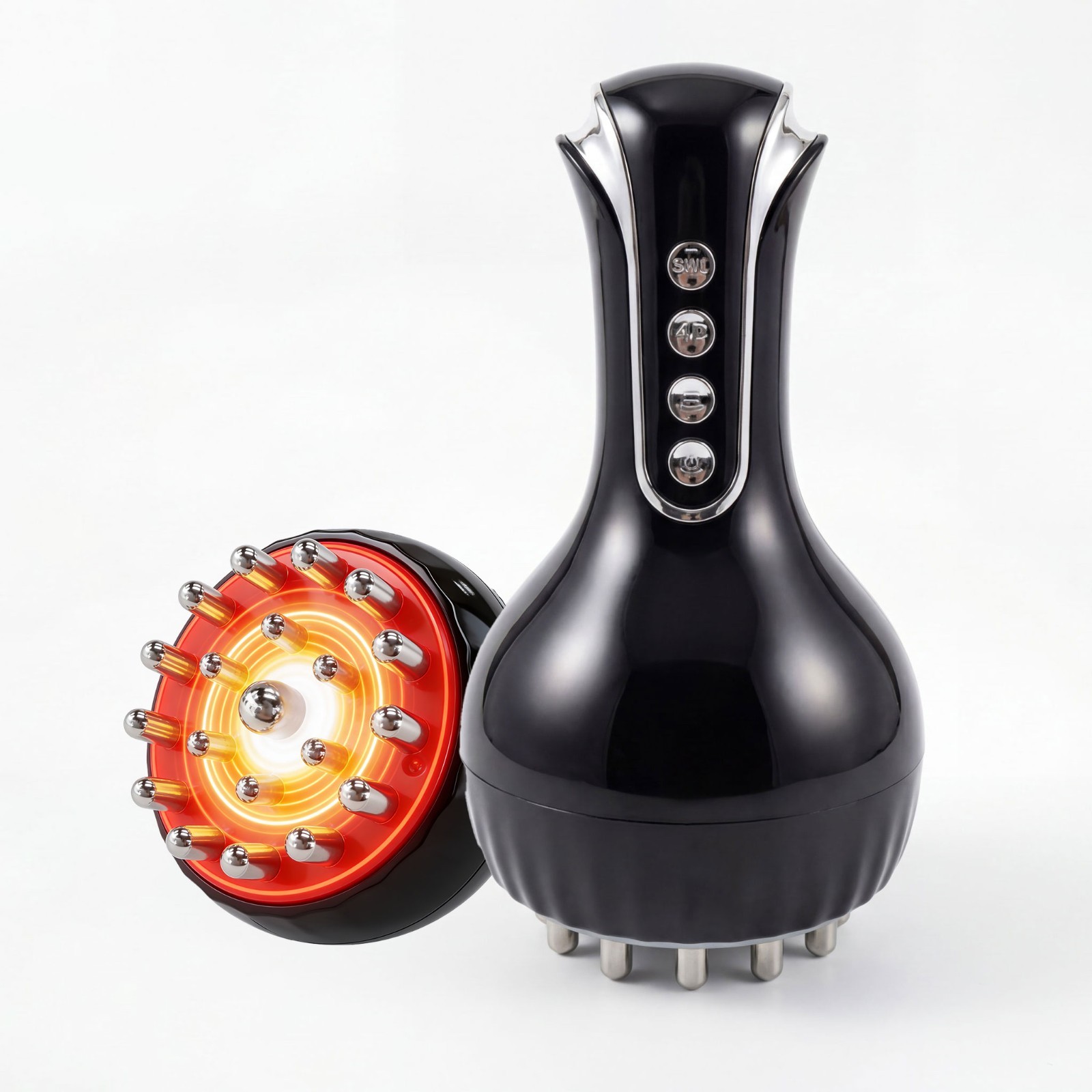 35-Speed 3-in-1 Electric Lymphatic Brush Meridian Massage Tool