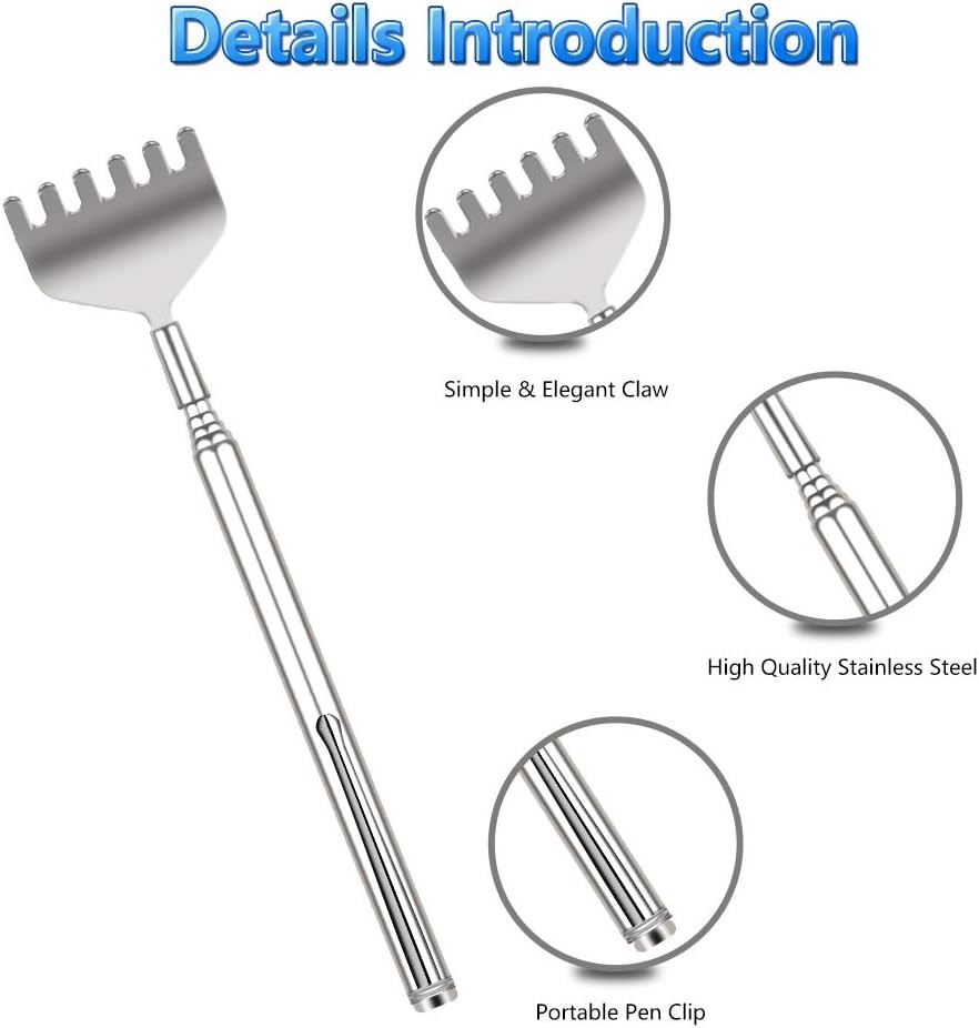 Telescopic Back Scratcher Portable Metal Extendable