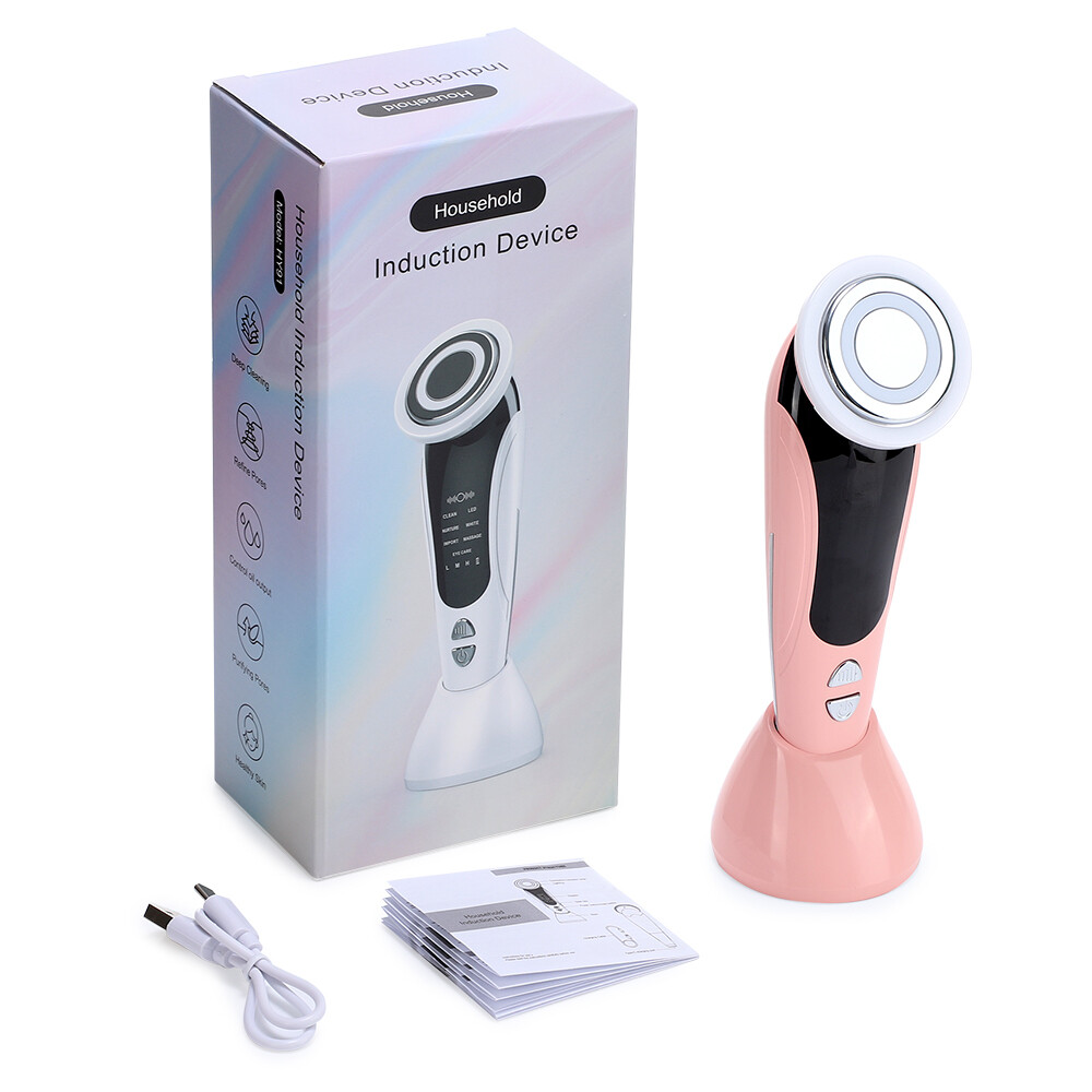 7-in-1 EMS Facial Massager LED Light Therapy Skin Tightening Rejuvenation Device