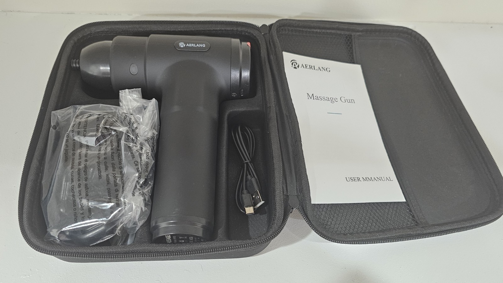 AERLANG Massage Gun, Deep Tissue Muscle Back Massage for Athletes Pain Relief
