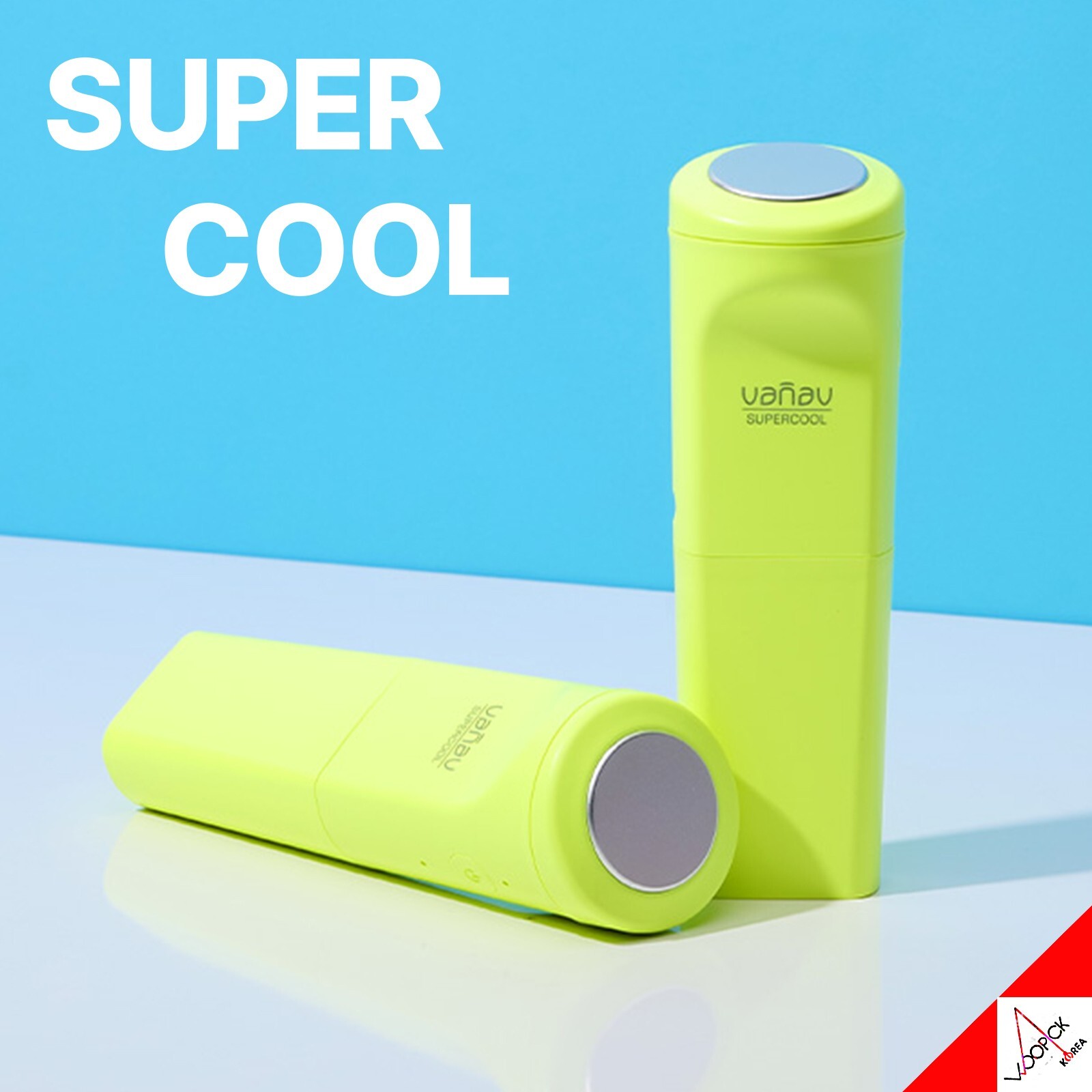 VANAV SUPER COOL Big Head Pore Muscle Care Facial Cooling Device – Neon Yellow