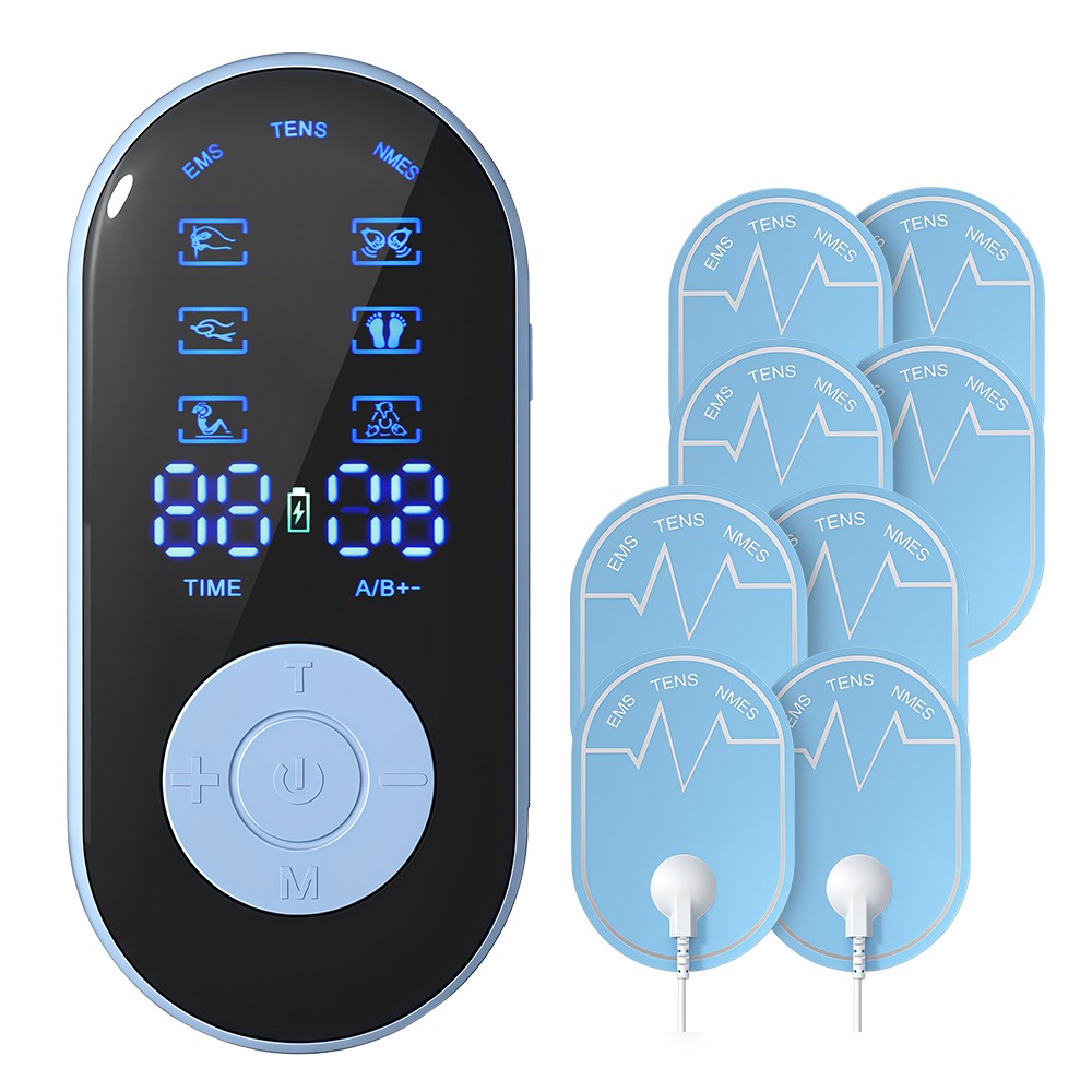 TENS Unit EMS Muscle Stimulation 2 Channel Electrical Pulse Massager Pain Relief