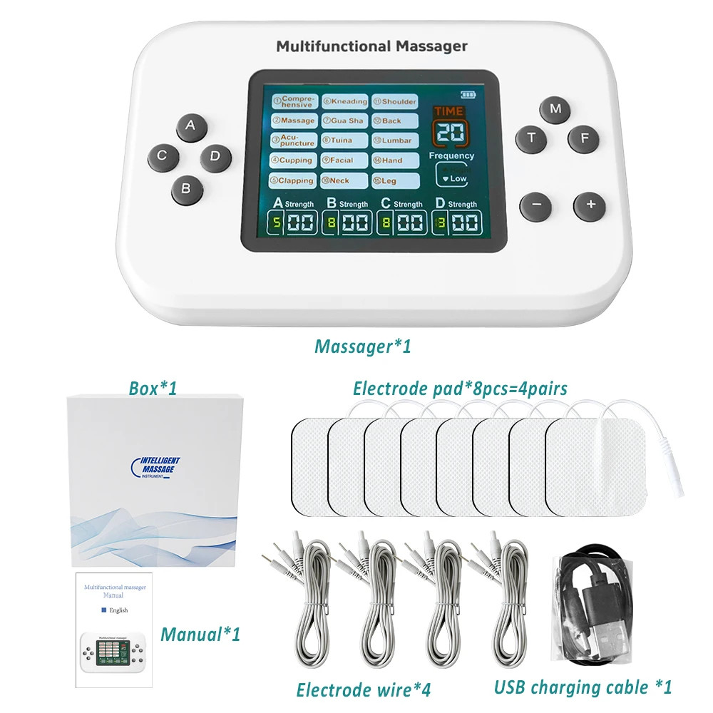 For EMS Pulse Muscle Stimulator Body Facial Massager Electric Relax Slimming
