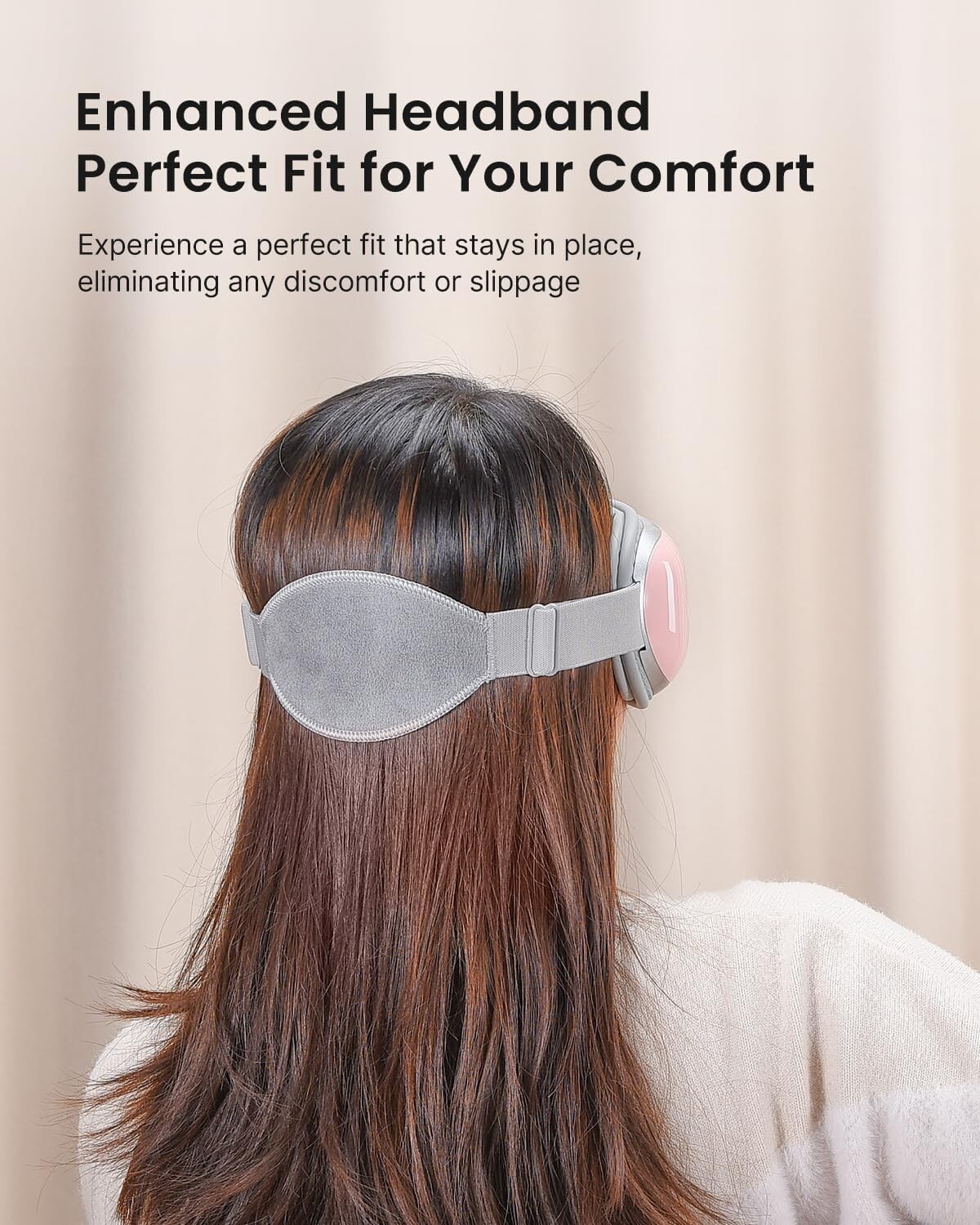 Eye Massager w/Heat for Migraine, Temple Massager, Bluetooth Music, Rechargeable