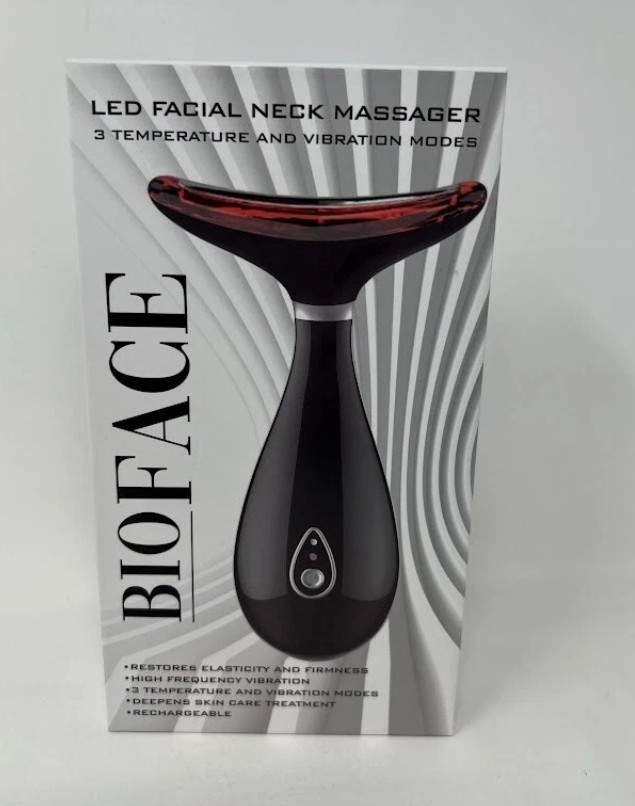 BioFACE LED Facial Neck Massager Pulsating Restore Elasticity Firmness New