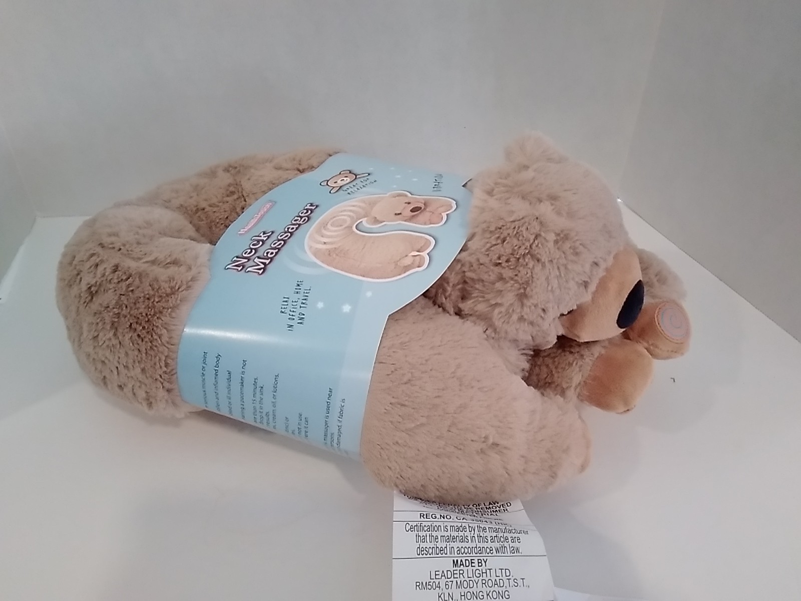 HealthTouch Polyester Fibers Neck Massager Brown Puppy Requires 2 AA Short Ears
