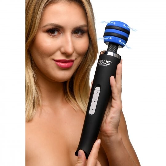 E-Stim Vibrating Massage Wand Electronic Electro Zeus Kit Twilight Blue Arc Real