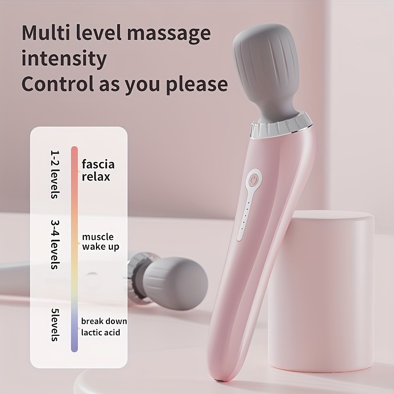 High-Frequency Multi-Speed Silicone Relaxing Soothing Portable Handheld Massager