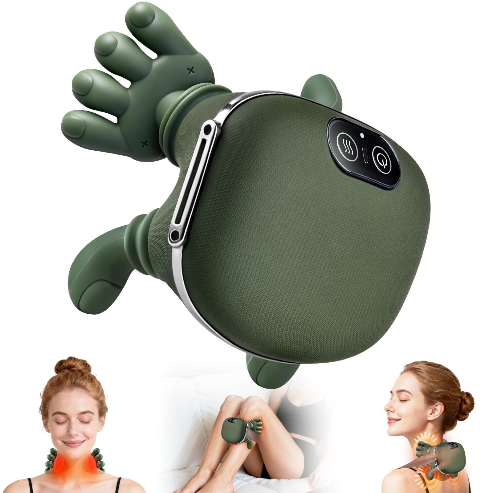 Shoulder and Neck Massager, Bionic Heated Massager, Neck Massager with Fingers,