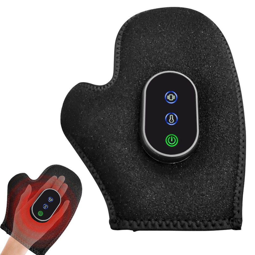1/2PCS Red Light Therapy Massager Glove 3 Heat &vibration USB Rechargeable﻿