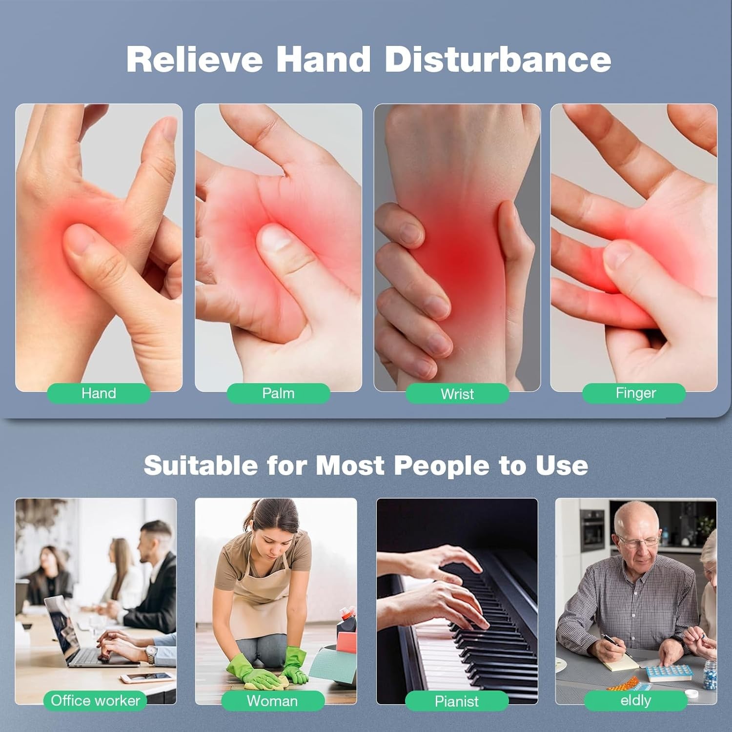 Hand Massager with Heat and Compression, 3D Machine for Arthritis and Carpal