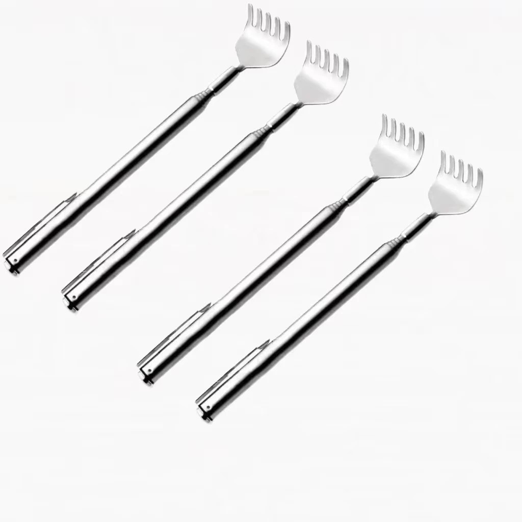 Telescopic Back Scratcher Extendable Stainless Steel Portable Massager for Men