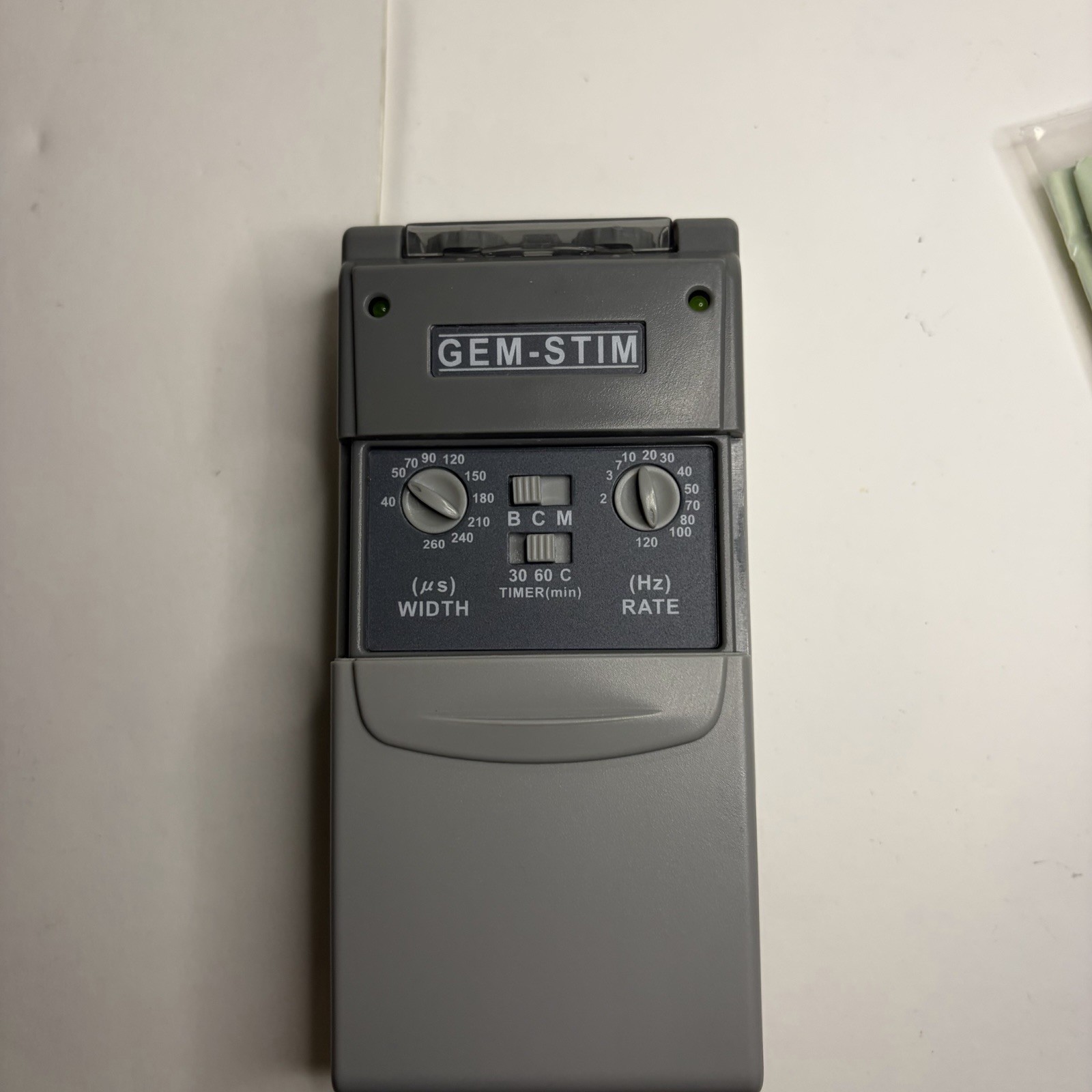 NEW GEM-STIM~GM3A50T Reusable Pads~TRANSCUTANEOUS NERVE STIMULATOR