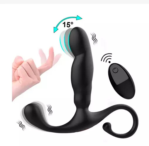 WATERPROOF USB CHARGING VIBRATING THRUSTING PROSTATE UNISEX MASSAGER STIMULATOR
