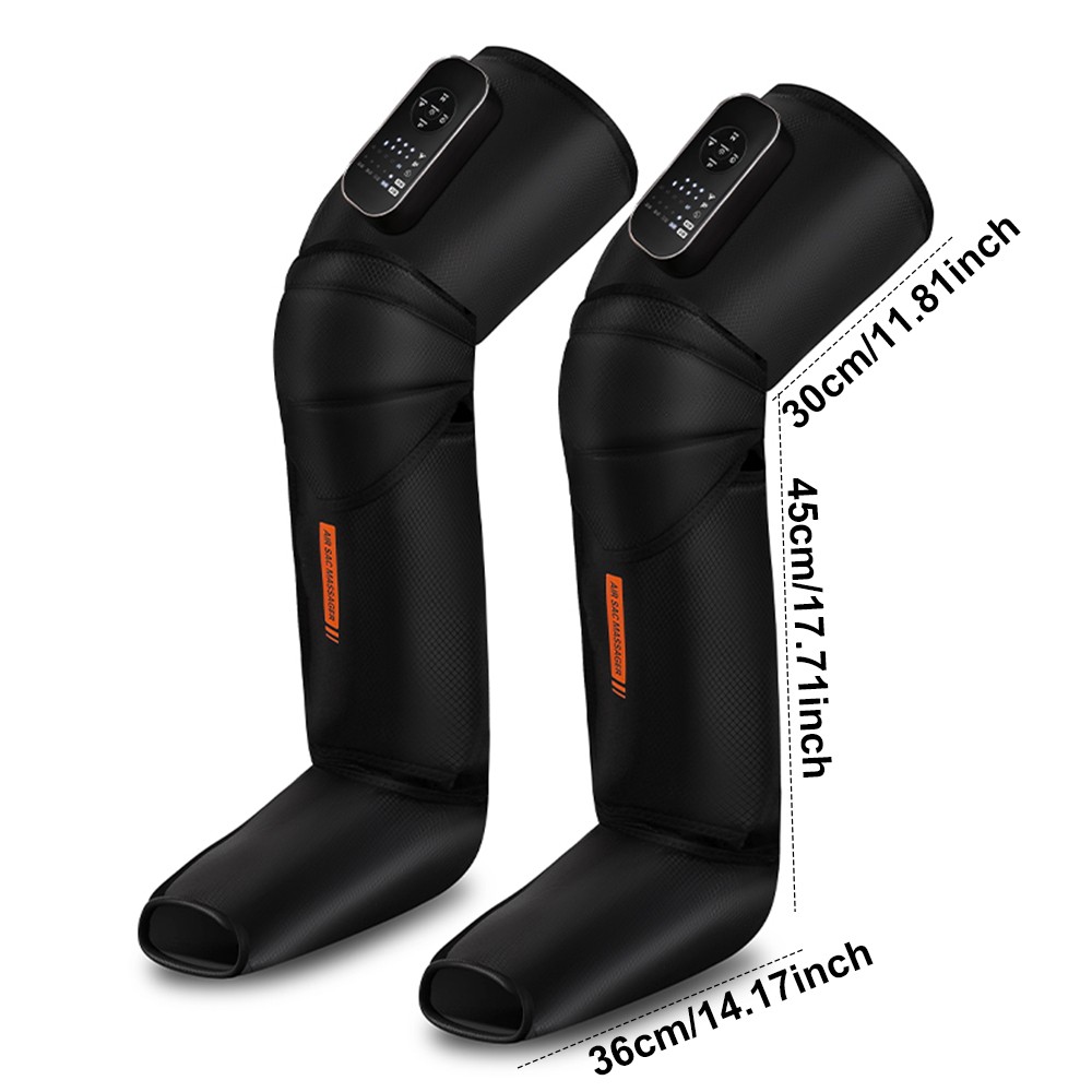 Leg Massager for Circulation, Air Compression Calf Knee Foot Massager with Heat.