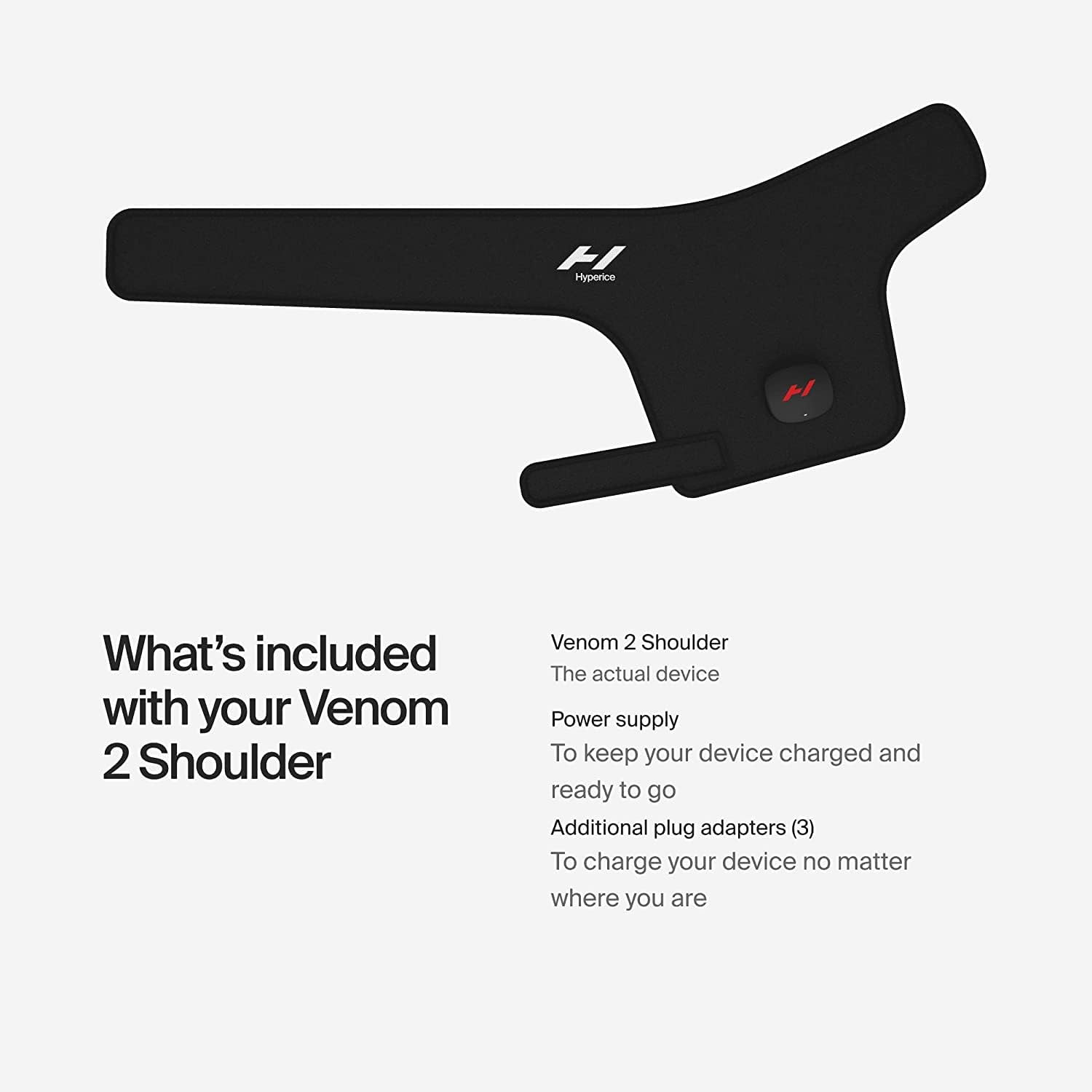 Venom 2 – Advanced Heat + Vibration Wrap (Left Shoulder)