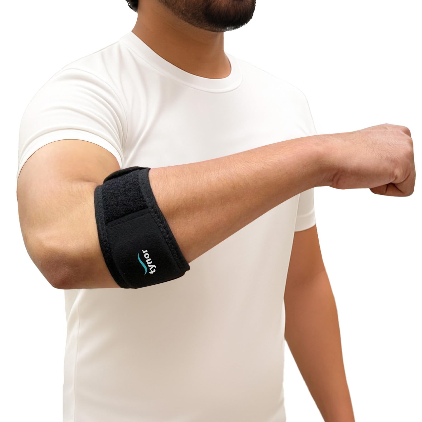 Tennis Elbow for Men & , Adjustable Elbow Strap Pain with Compression Pad Elb…