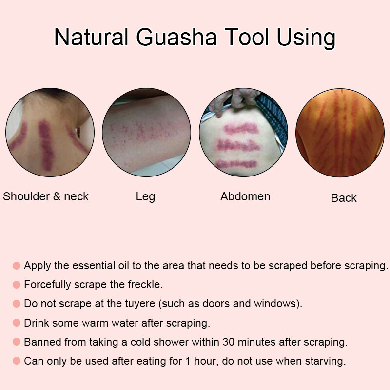 1pcs Face Body SPA Amethyst stone Board Gua Sha Body Relaxing Scraping Massage